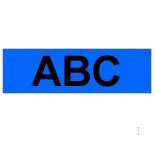 Brother Gloss Non-Laminated Labelling Tape - 18mm, Black/Blue (TZ-N541)